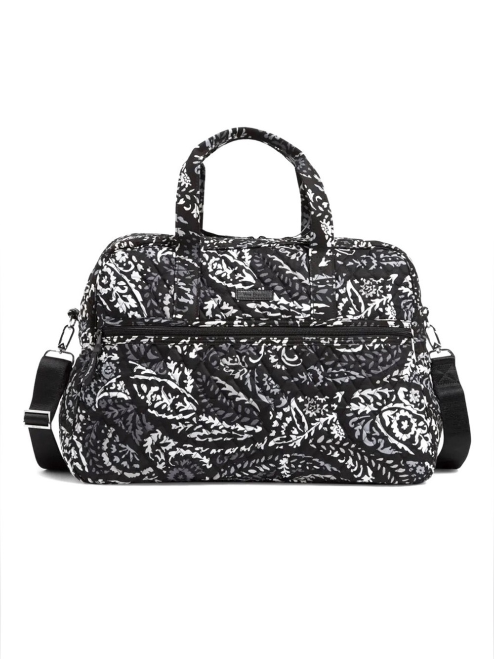 Vera Bradley Medium Traveler Bag In Paisley Noir